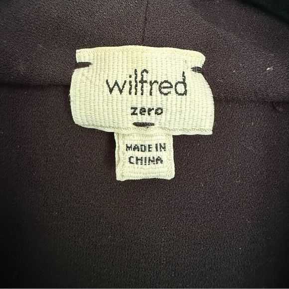 Aritzia Wilfred black Franca wrap dress - size 0 (XS) - Picture 7 of 7